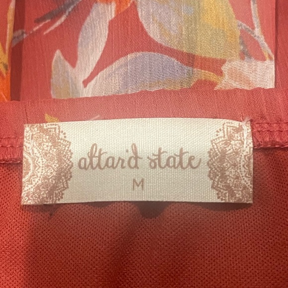NWT Altar’d stare red floral v neck romper size medium - Picture 11 of 11